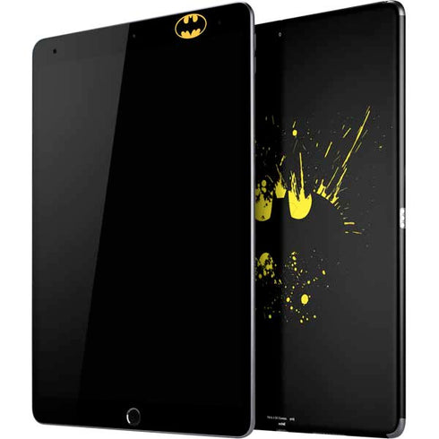 DC Comics Batman Logo Yellow Splash iPad Skins