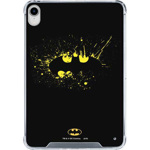 DC Comics Batman Logo Yellow Splash iPad 11th Gen (2025) Clear Case