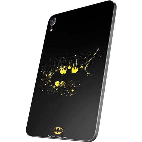 DC Comics Batman Logo Yellow Splash Apple iPad Mini Skin