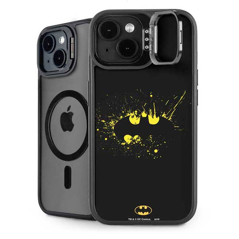 DC Comics Batman Logo Yellow Splash iPhone 13 Kickstand Case
