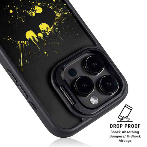 DC Comics Batman Logo Yellow Splash iPhone 13 Pro Kickstand Case