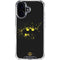 DC Comics Batman Logo Yellow Splash iPhone 16 Plus Clear Case