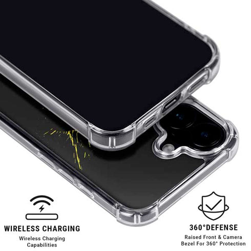 DC Comics Batman Logo Yellow Splash iPhone 16 Plus MagSafe Case