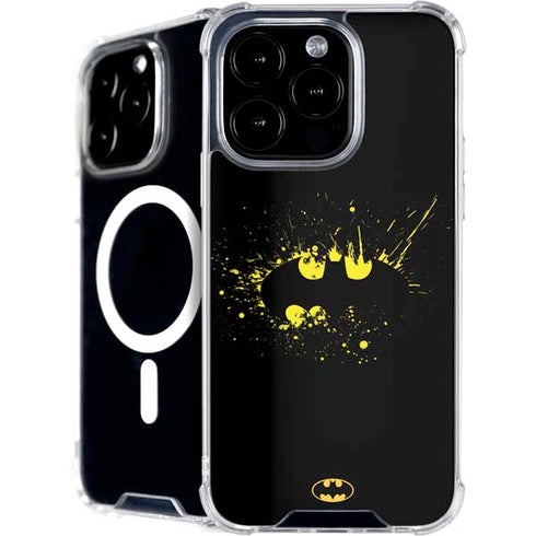 DC Comics Batman Logo Yellow Splash iPhone 16 Pro MagSafe Case