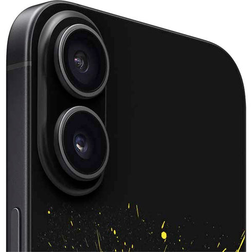 DC Comics Batman Logo Yellow Splash iPhone 16 Skin