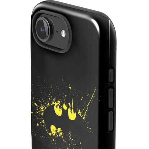 DC Comics Batman Logo Yellow Splash iPhone 16e Impact Case