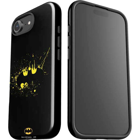 DC Comics Batman Logo Yellow Splash iPhone 16e Impact Case
