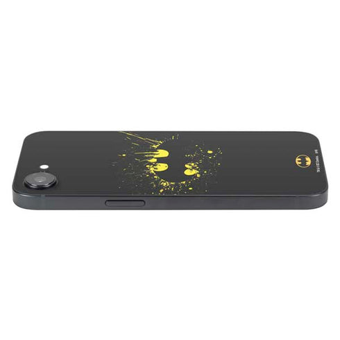 DC Comics Batman Logo Yellow Splash iPhone 16e Skin
