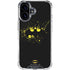 DC Comics Batman Logo Yellow Splash iPhone 17 Clear Case