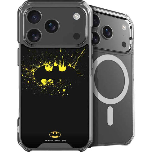 DC Comics Batman Logo Yellow Splash iPhone 18 Pro Max MagSafe Case
