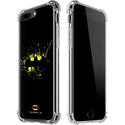 DC Comics Batman Logo Yellow Splash iPhone Cases