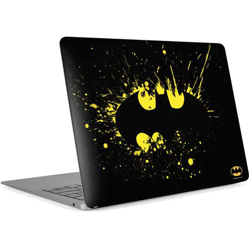 DC Comics Batman Logo Yellow Splash Apple MacBook Air Skin