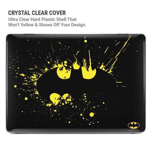 DC Comics Batman Logo Yellow Splash MacBook Pro 14in (2021-24) Case plus Skin
