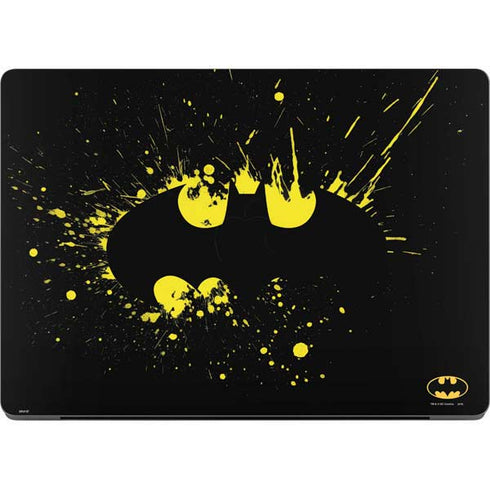 DC Comics Batman Logo Yellow Splash Apple MacBook Pro 14-inch Skin
