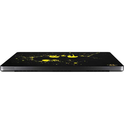 DC Comics Batman Logo Yellow Splash Apple MacBook Pro 14-inch Skin