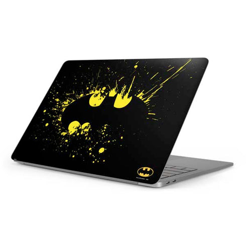DC Comics Batman Logo Yellow Splash Apple MacBook Pro 16-inch Skin