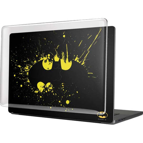 DC Comics Batman Logo Yellow Splash MacBook Cases
