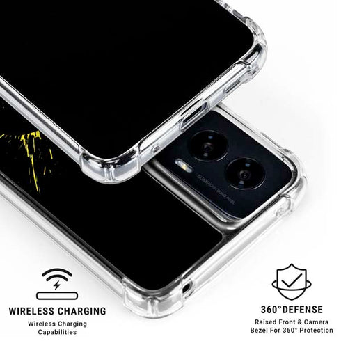 DC Comics Batman Logo Yellow Splash Moto G Power 5G (2024) Clear Case