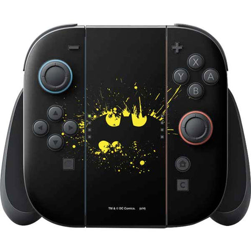 DC Comics Batman Logo Yellow Splash Nintendo Skins