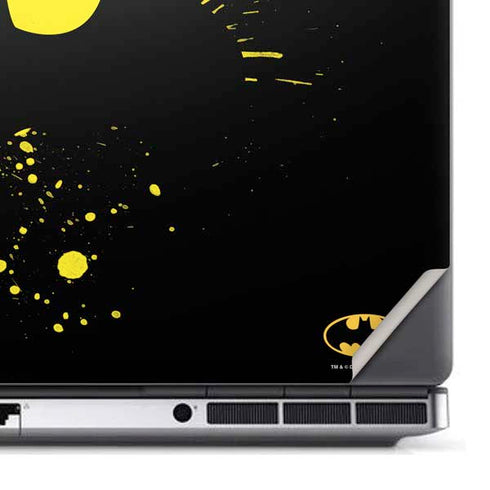 DC Comics Batman Logo Yellow Splash Dell Precision Skin