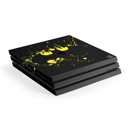 DC Comics Batman Logo Yellow Splash PlayStation PS4 Skins