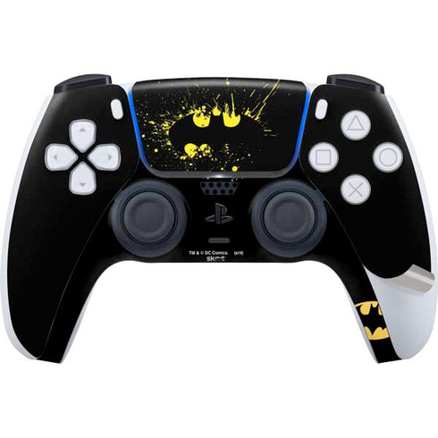 DC Comics Batman Logo Yellow Splash PS5 Pro Bundle Skin
