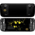 DC Comics Batman Logo Yellow Splash Steam Deck Handheld Gaming Computer OLED Skin