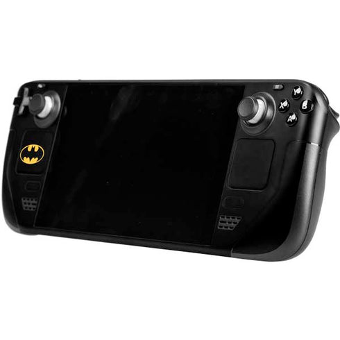 DC Comics Batman Logo Yellow Splash Steam Deck Handheld Gaming Computer OLED Skin
