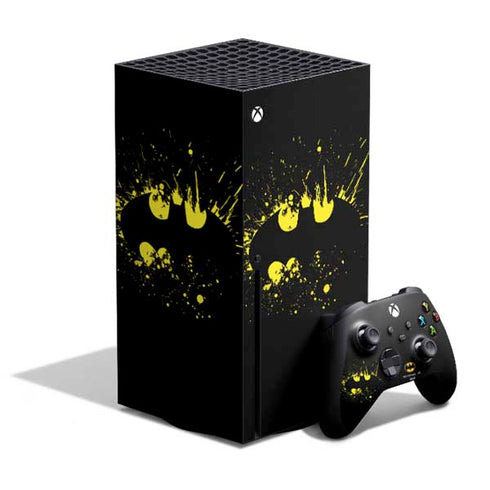 DC Comics Batman Logo Yellow Splash Xbox Series X Skins