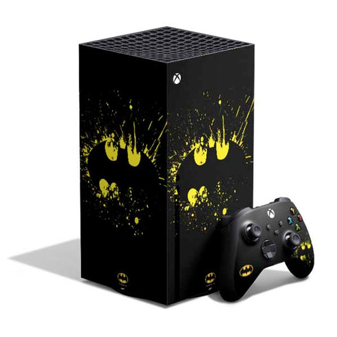DC Comics Batman Logo Yellow Splash XBox Series X Digital Edition Bundle Skin