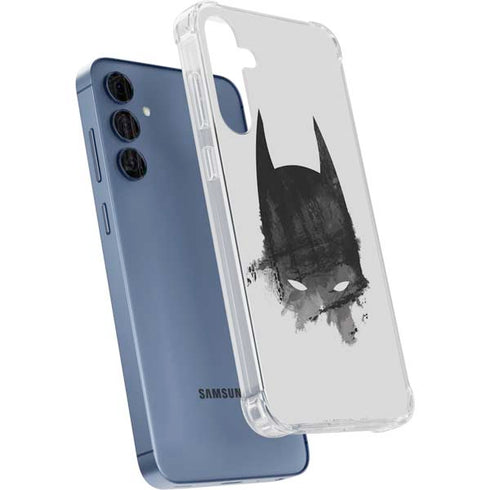 DC Comics Batman Mask Art Galaxy A55 5G Clear Case