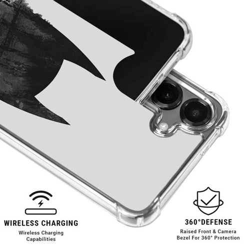 DC Comics Batman Mask Art Galaxy S26 Plus Clear Case