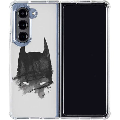 DC Comics Batman Mask Art Galaxy Z Fold5 5G Clear Case