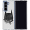 DC Comics Batman Mask Art Galaxy Z Fold5 5G Clear Case