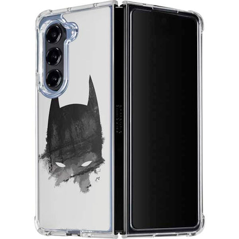 DC Comics Batman Mask Art Galaxy Z Fold5 5G Clear Case