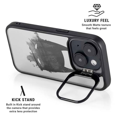 DC Comics Batman Mask Art iPhone 15 Kickstand Case