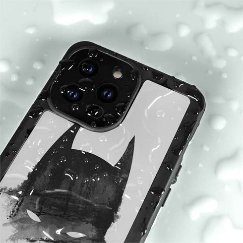 DC Comics Batman Mask Art iPhone 15 Pro Waterproof Case