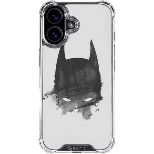 DC Comics Batman Mask Art iPhone 16 Plus Clear Case