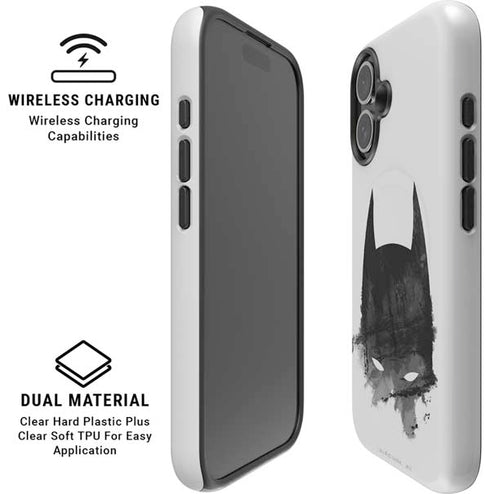 DC Comics Batman Mask Art iPhone 16 Plus Magsafe Impact Case