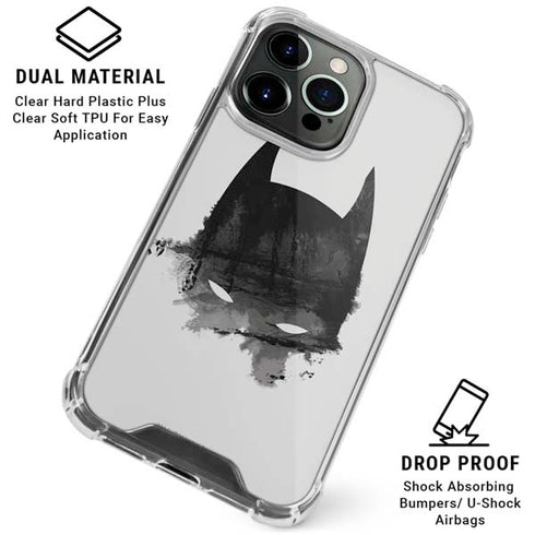 DC Comics Batman Mask Art iPhone 16 Pro Clear Case