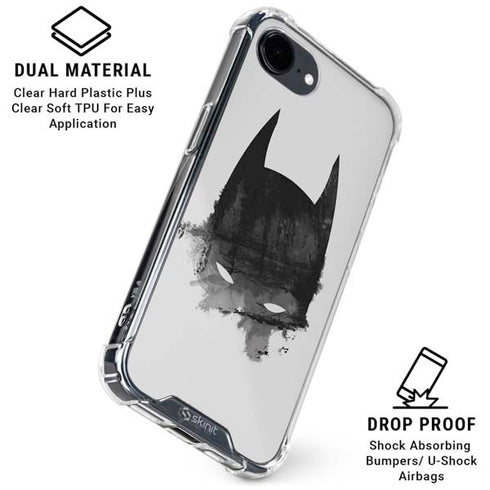DC Comics Batman Mask Art iPhone 16e Clear Case