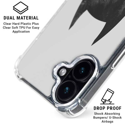 DC Comics Batman Mask Art iPhone 17 Clear Case