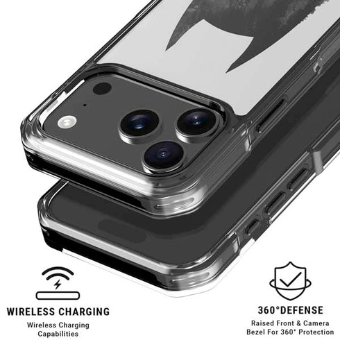 DC Comics Batman Mask Art iPhone 18 Pro Clear Case