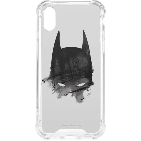 DC Comics Batman Mask Art iPhone XS Clear Case