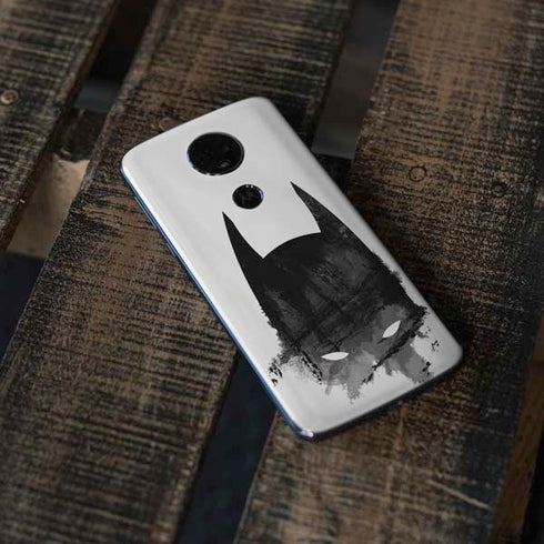 DC Comics Batman Mask Art Moto E5 Plus Skin