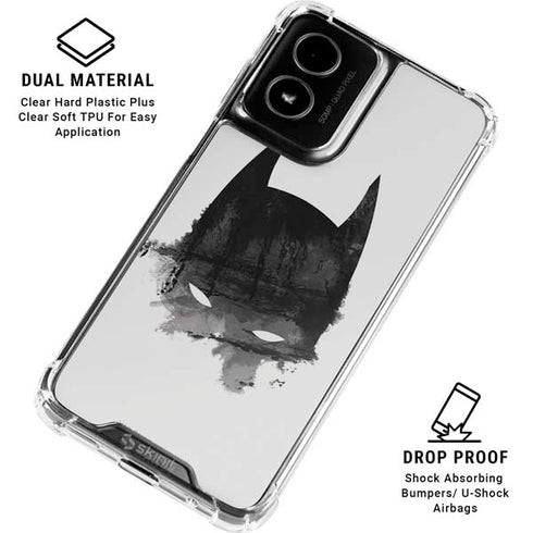 DC Comics Batman Mask Art Moto G Power 5G (2024) Clear Case