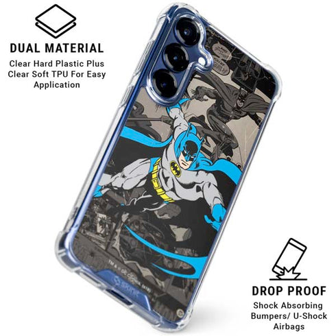 DC Comics Batman Classic Art Galaxy S25 Clear Case