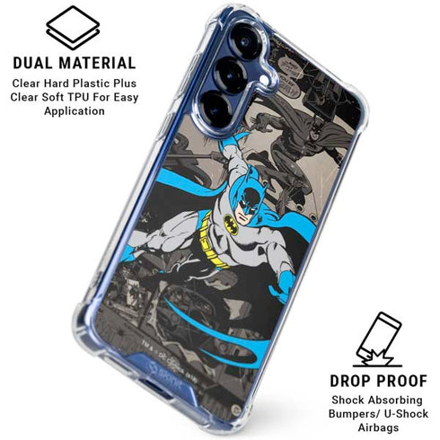 DC Comics Batman Classic Art Galaxy S25 FE Clear Case