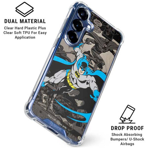 DC Comics Batman Classic Art Galaxy S25 Plus Clear Case