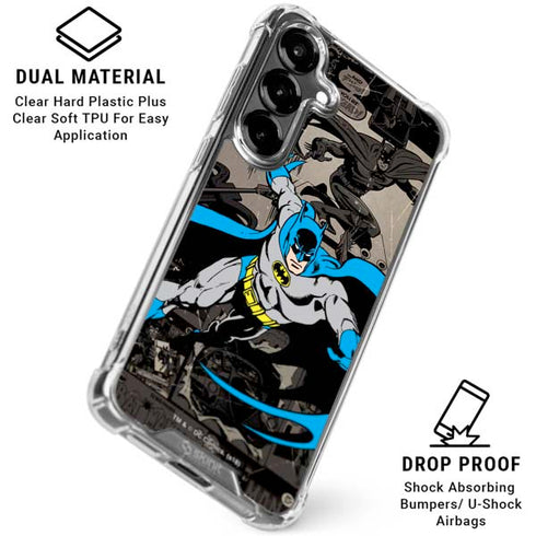 DC Comics Batman Classic Art Galaxy S26 Clear Case